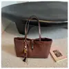 Bolsa Tote Feminina Estilo Coreano Fashionável Outono 2026, Bolsa de Mão Simples para Estudantes de Grande Capacidade, Bolsa de Ombro para o Trabalho para Mulheres