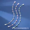 Joyas de Moda en Vivo Nuevo Pulsera Completa de Diamantes Redondos con Piedras Preciosas de Color Moda Clásica Diaria Ol