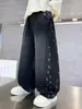 Jeans casuales de moda nuevos para otoño 2026 para niños y preadolescentes, corte holgado, pantalones largos elegantes y modernos