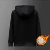Cárdigan Grueso de Lana para Hombre, Talla Grande, Holgado, con Capucha, Cierre de Cremallera, Sudadera con Forro de Vellón, Chaqueta Cálida de Piel de Cordero