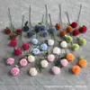 Crisântemo de Três Cabeças, Crisântemo Ping Pong, Arranjo de Chão para Casamento com Cabeça de Crisântemo, Decoração Suave para Sala de Estar em Casa, Decoração de Casamento