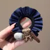 Elástico de Cabelo Versátil Estilo Coreano para Mulheres, Prendedor de Coque, Corda de Cabelo Elástica, Acessório de Cabelo de Desenho Animado