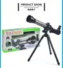 Telescopio astronómico HD de simulación de comercio exterior juguete para niños y niñas experimento científico para estudiantes ocular de 20-40 aumentos