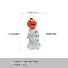 Adornos de calabaza y calavera para Halloween, decoraciones creativas de fantasmas blancos, artesanías de resina con tocones de fantasmas.