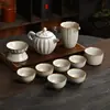Conjunto de Chá Cerâmico Cinco Fornos Famosos Caixa de Presente para Casa e Escritório, Conjunto Completo de Chá Kung Fu, Item de Lembrança e Presente