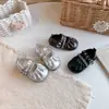Zapatos Mary Jane de cuero para niña, zapatos de vestir estilo británico de otoño, mocasines para niños, elegantes zapatos de primavera y otoño para niñas pequeñas