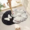 Nueva alfombrilla de suelo 3D para baño más vendida en TikTok, alfombrilla decorativa para pies para baño, alfombrilla absorbente de agua y antideslizante para lavabo