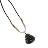 Collar con Colgante de Buda de Jadeíta de Jade Hetian de Xinjiang Natural, Collar con Candado de Jade, Colgante de Buda al por Mayor