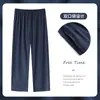 Ventas Directas de Fabricantes de Tela de Algodón: Pantalones Largos de Algodón Artificial para Hombre, Tallas Grandes para Personas de Mediana Edad y Mayores, Modelo Nuevo Transfronterizo 2026