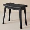Taburete de Montura Taburete para el Hogar Taburete de Maquillaje Silla para Tocador de Habitación de Niñas Banco Cuadrado de Plástico Espesado con Bolsa Suave Taburete Bajo
