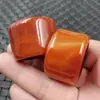 Chave de jade chave de ágata vermelha chave de calcedônia de ágata vermelha sangue de galinha chave grande anel de jade chave de cor vermelha caqui