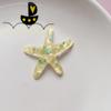 Folha de cor estrela do mar shell resina acessórios patch diy celular caso buraco sapatos geladeira adesivos acessórios de vestuário atacado