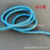 Cuerda Redonda de Poliéster con Núcleo Retorcido, Patrón de Puntos de Colores, 5mm de Espesor, Cuerda Miu Resistente al Desgaste para Tejido Hecho a Mano DIY, Colgante, Cinturón, Cuerda para Sombrero, Cordón