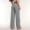 Pantalones Largos Rayados Casuales Y2K 2026 Nuevo Estilo Transfronterizo Pantalones Rectos Sueltos con Cordón y Efecto Caído de Longitud hasta el Suelo para Mujer Primavera y Verano