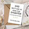 Compra Directa Transfronteriza de Amazon: 1 Tarjeta de Agradecimiento para el Día del Padre, Tarjeta de Cumpleaños para Papá, Tarjeta de Gratitud, Sobre