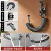 Grifo para Fregadero de Lavadero con Pistola de Rociado para Balcón, Baño, Inodoro, Pistola de Agua para Lavado a Presión con una Entrada y Dos Salidas, Potenciador de Presión