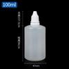 Botella de plástico 10ml 30ml botella desechable de gota de agua botella de pigmento translúcido botella de agua
