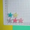 Estrellas de Mar Transparentes con Purpurina Hechas a Mano DIY Accesorios de Pegamento en Crema, Piezas para Joyería, Funda de Teléfono, Pasador de Pelo, Bolsa, Materiales para Ropa