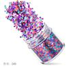 Set de lentejuelas de uñas de color navideño 12 colores mixtos accesorios para uñas lentejuelas flash polvo láser degradado