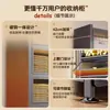 Gabinete de almacenamiento de acero, Nuevo estante de almacenamiento para cocina, Gabinete de vajilla de pie para el hogar, Gabinete integrado montado en la pared