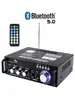 Mini Amplificador de Potencia Tarjeta Plug-In Multifunción Bluetooth Amplificador de Potencia para Hogar Coche 12V 220V