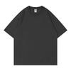 Playera de Manga Corta para Hombre de Verano 210g Peso Pesado Algodón Puro Cuello Redondo, Camiseta Básica de Corte Holgado, Transpirable y Fresca