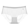 Ultra-fino de secagem rápida gelo seda cueca feminina cintura baixa sem costura nude puro algodão virilha antibacteriana respirável cuecas femininas