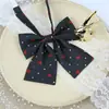 Original JK Color Puro Estilo Preppy Corbata de Moño para Niña Estilo Japonés Corazón Moño Accesorios Traje de Marinero Raíz de Pluma Cuello Boxer Flor