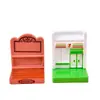 Casa de Bonecas Miniatura Display de Lanches Enfeites de Resina Supermercado Comida Brinquedo Prateleiras Decoração DIY Brinquedos de Faz de Conta