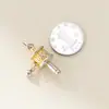 Colgante amuleto de plata pura 999 con mantra de seis caracteres plateado en 3D, finamente elaborado con detalles dorados, adorno colgante de campana tintineante, accesorios de material de cordón Q0243