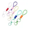 Lanyard para Teléfono de Malla Personalizado Creativo Color Sólido Bloqueo de Color Llavero de Muñeca Llavero de Mochila Lanyard Colgante