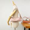 Bolsa Leve de Nylon Feminina Nova Moda Versátil Bolsa de Lona Design de Nicho Simples Portátil Bolsa de Ombro Bolsa Bagel