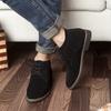 Sapatos masculinos de couro bovino fosco, calçados casuais de negócios, novos, de cano alto e veludo, direto da fábrica, para outono