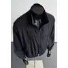 Ropa de Protección Solar Ligera de Verano UPF50+ con Cuello Alto para Hombre, Tejido de Seda de Hielo Transpirable, Fresco y de Secado Rápido, Cardigan Chaqueta Casual para el Trabajo