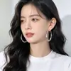 Pendientes de Aro Microincrustados de Diamante para Mujer, Aros Brillantes de Verano 'Starlight', Modernos y Elegantes, Lujo Ligero, Pendientes Versátiles al por Mayor