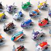 Simulação deslizante pequeno avião de passageiros crianças mini liga puxar para trás dos desenhos animados modelo de brinquedo de avião de metal chapa de ferro pequenas aeronaves