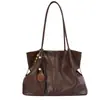Bolso Retro de Gran Capacidad para Mujer 2026 Nuevo Otoño Bolso de Hombro Casual Estilo Coreano Simple Práctico Bolso Tote para el Trabajo
