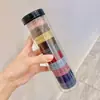 2025 Nuevo Colorido Artístico Liga para el Cabello que No Daña el Cabello, Goma Elástica de Aspecto Elegante para Cola de Caballo, Pequeño Set Fresco para el Cabello