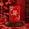 Ventas Directas de Fábrica Pequeños Sobres Rojos de Boda Estilo Nuevo Bolsas Mini de Sobres Rojos para Recepción del Novio Estampado en Caliente Mate Bloqueador de Puerta Pequeños Accesorios Sobres de Dinero de la Suerte