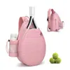 Nova mochila de tênis acolchoada transfronteiriça, bolsa transversal, bolsa tiracolo, bolsa de pickleball, bolsa impermeável e espessa para raquetes ao ar livre para homens e mulheres