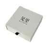Set de joyero de lujo tipo cajón, forrado con papel texturizado color crema, para guardar pulseras y aretes, caja de regalo