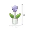 Lujo Ligero Sala de Estar Decoración Suave Escritorio Adornos de Cristal Mini Pareja de Pájaros y Flores Pequeñas Regalos del Día de la Madre Suministro Transfronterizo