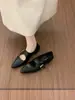 Mocasines retro estilo británico con hebilla para mujer, nuevos zapatos Mary Jane de punta con plataforma gruesa de moda para primavera y otoño 2026