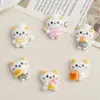 Accesorios de Resina para Manualidades de Dibujos Animados Joyería Gato Chef Pegamento de Crema Pasador Funda para Teléfono Móvil Hebilla de Zapato Llavero Colgante con
