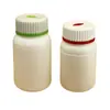 Anuncios Botella Hoja Tabletas de Calcio Coloridas Tabletas Masticables Botella Blanca de Salud Empaque de Medicamentos Botella de Plástico HDPE Botella de Medicamento Lista para Usar