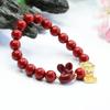 Pulsera de Conejo de Arena Dorada Púrpura Cinabrio de Guan Yu Bolsa de la Suerte Pulsera del Zodiaco Venta al por Mayor de Fábrica Transmisión en Vivo Dropshipping S2121002