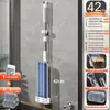 Mop Plano Mãos Livres Modelo Novo para Uso Doméstico, Limpeza em Um Passo Mop Preguiçoso, Mop de Chão com Refil de Tira