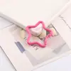 Anel Aberto Estrela de Cinco Pontas Colorido Pintado Fecho de Mola Acessórios de Joia DIY Bolsa Chaveiro Pingente de Contas