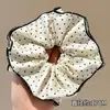 Ligas para el cabello estilo coreano, ligeras, con estampado de leopardo, elásticos para el cabello retro extragrandes, bandas elásticas para el cabello muy elásticas, scrunchies de moda para mujer