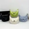 Bolsa transversal estilo coreano, nova bolsa em formato de bolinho, moderna e retrô, estilosa para estudantes, bolsa de ombro de lona simples, atacado